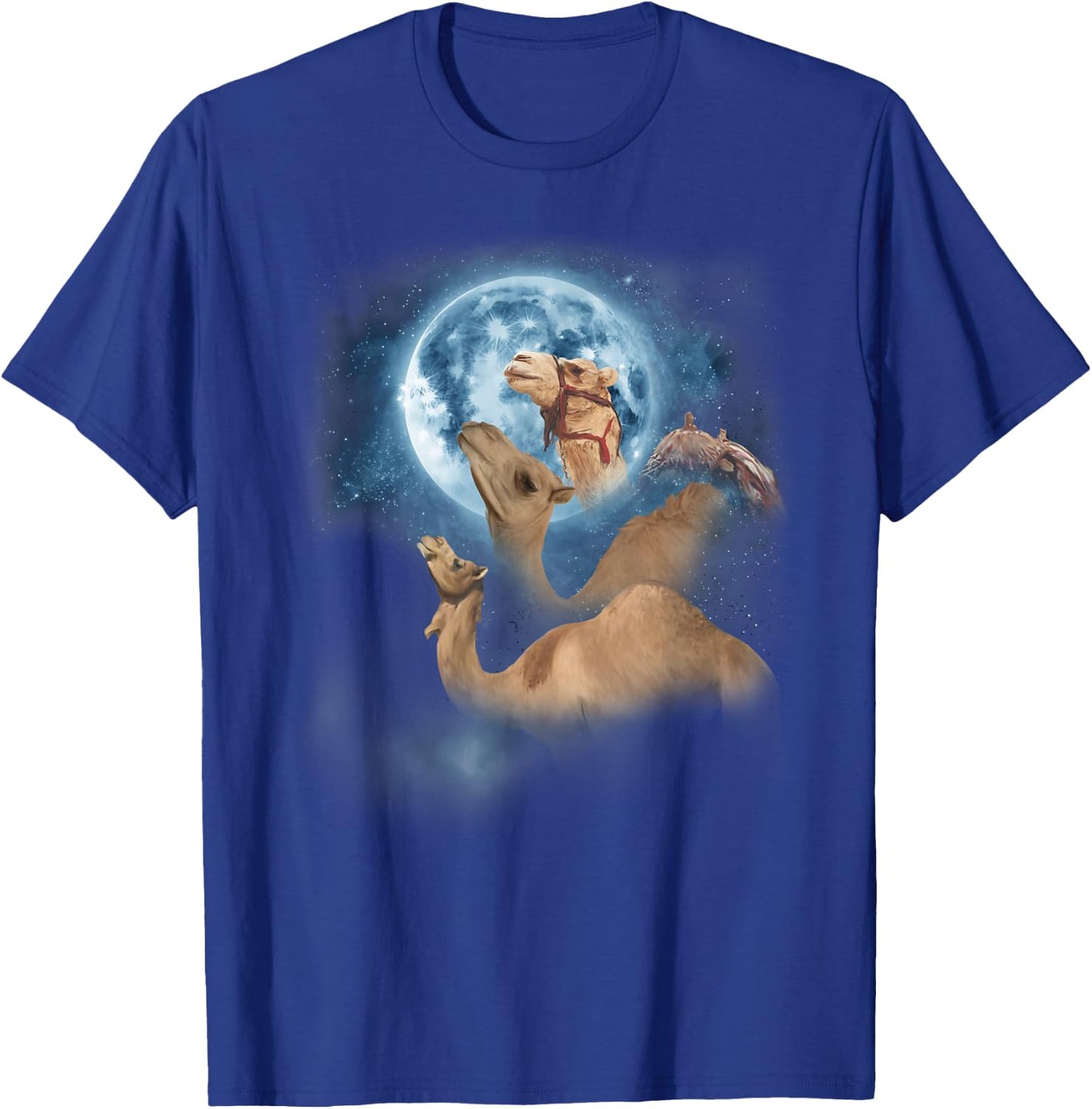 Funny Camel Shirt - Howling at the Moon Camel T-Shirt - T-Shirt | Royal