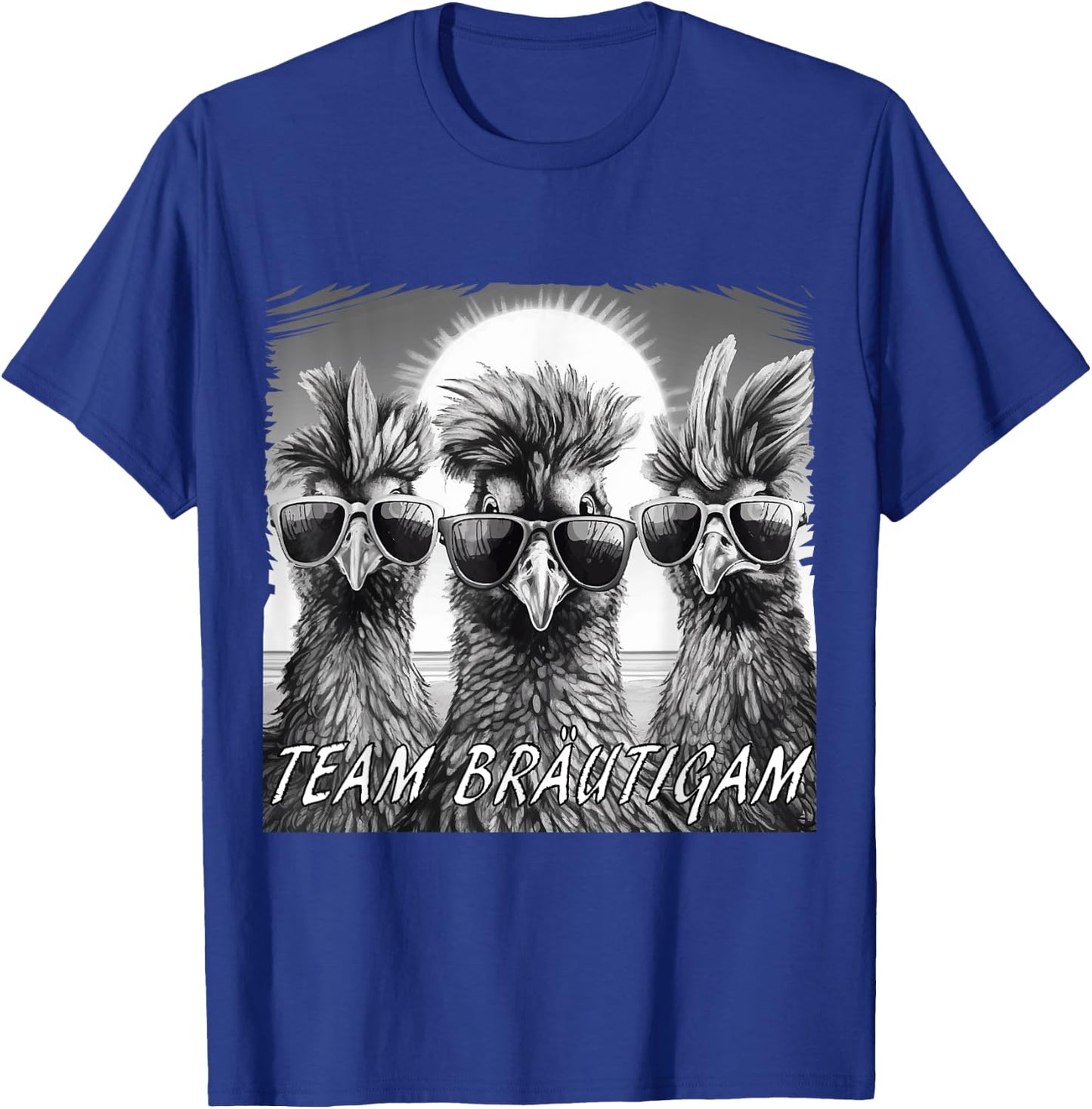 JGA Team Bräutigam für Bauern & Hühner Fans JGA T-Shirt - T-Shirt | Royal