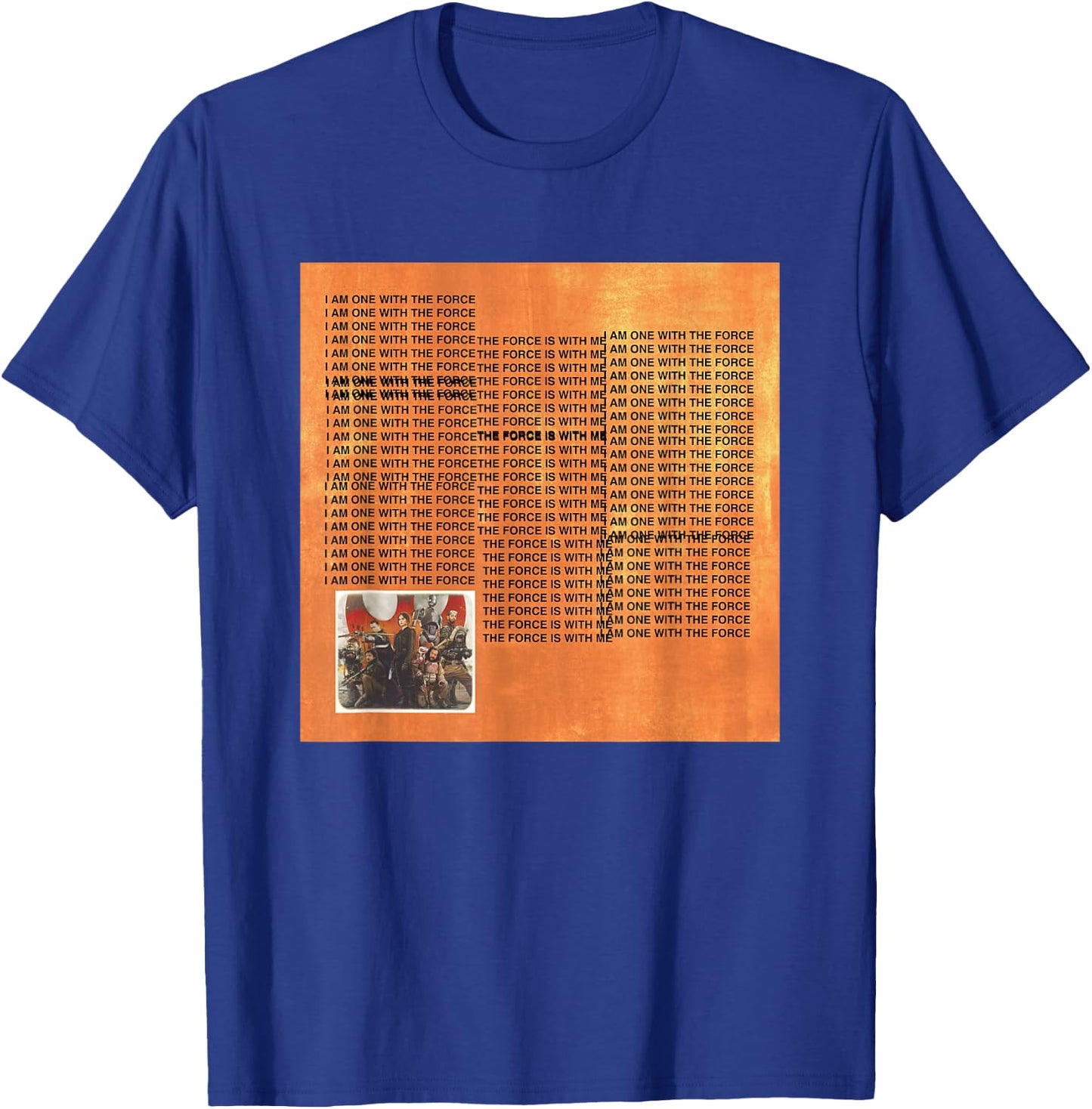 Star Wars Rogue One The Life Of Chirrut Retro Big Quote Logo T-Shirt - T-Shirt | Royal