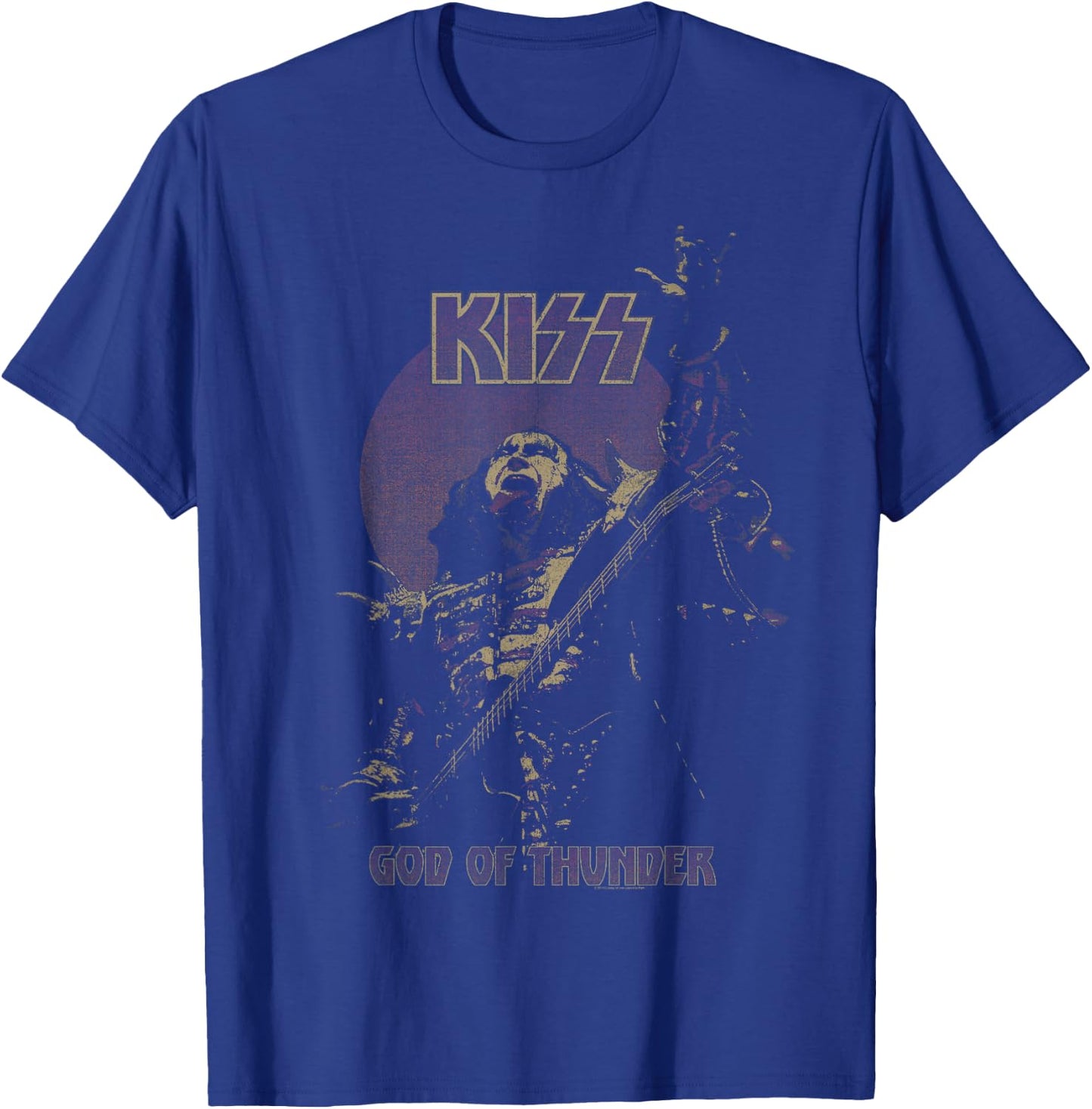 KISS - God Of Thunder , Black T-Shirt - T-Shirt | Royal
