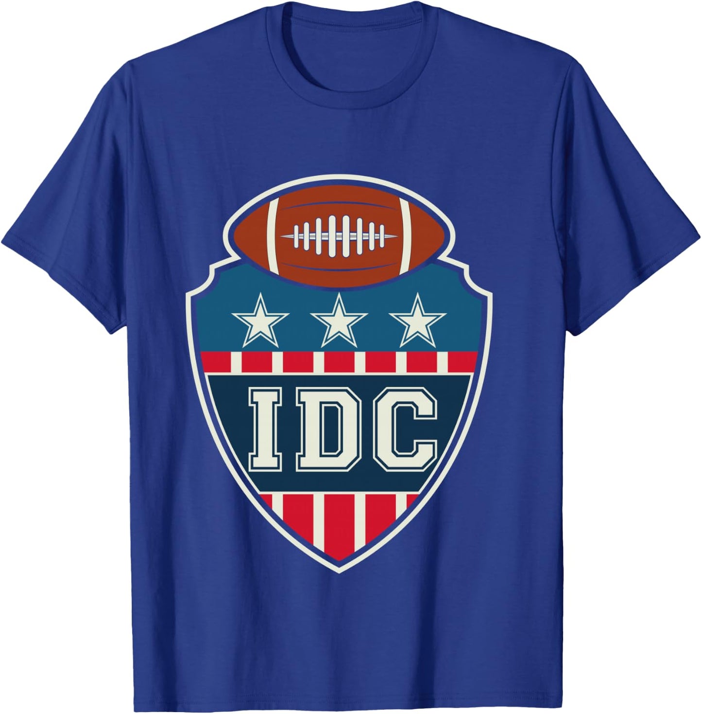 IDC American Football Lover Retro T-Shirt - T-Shirt | Royal