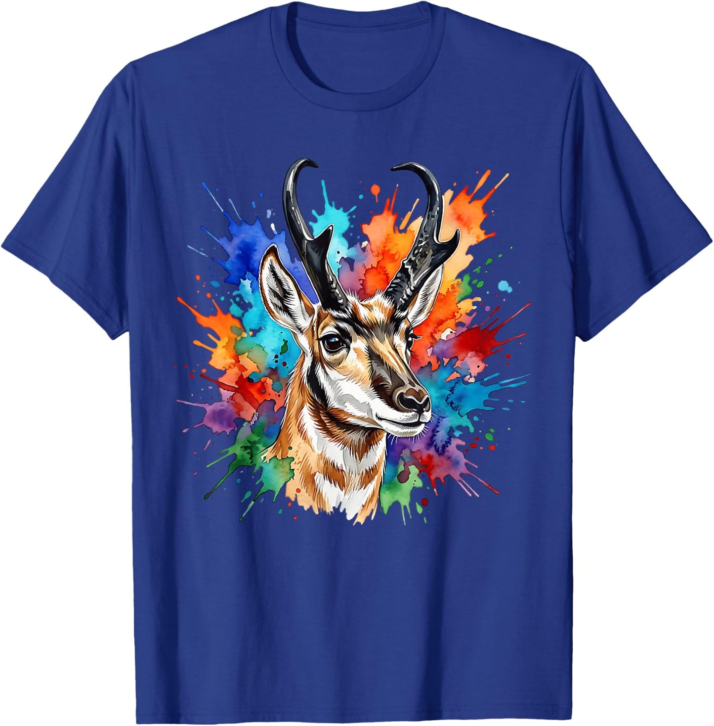 Pronghorn Antelope T-Shirt - T-Shirt | Royal