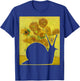 Snail Sunflowers Snail Lover Malacology Snail Painting T-Shirt - T-Shirt | Royal