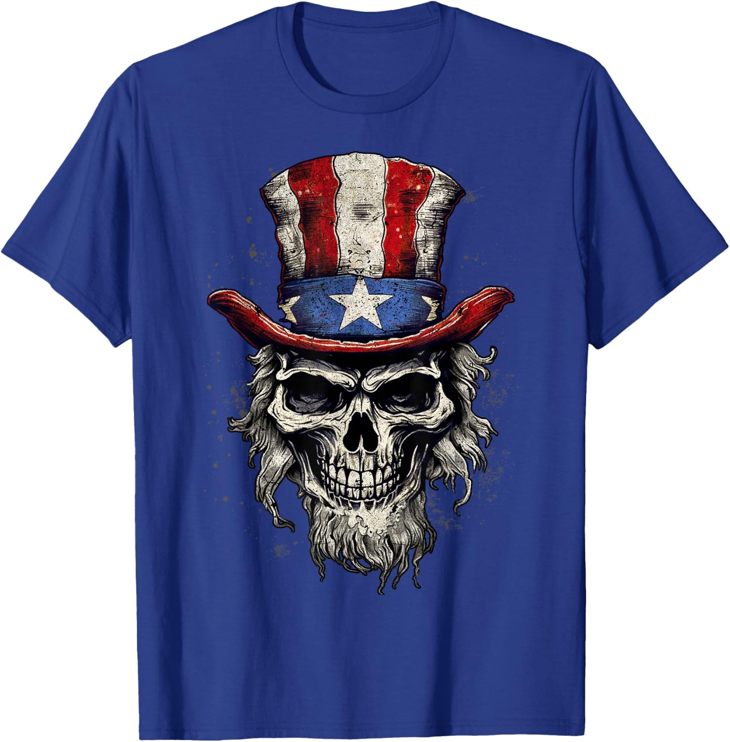 Uncle Sam Skull T-Shirt - T-Shirt | Royal