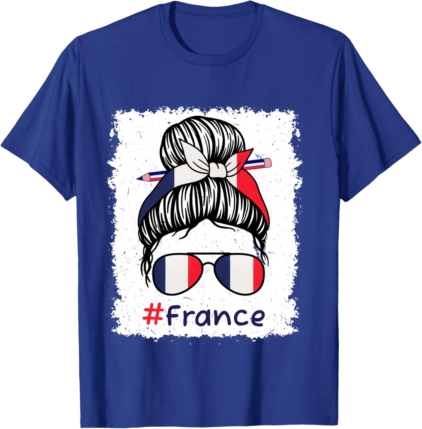 14 juillet drapeau français Fête nationale France tricolore Manche Longue T-Shirt - T-Shirt | Royal