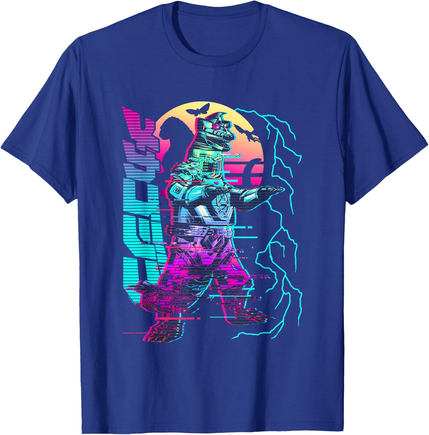 Godzilla Neon Mechagodzilla T-Shirt - T-Shirt | Royal