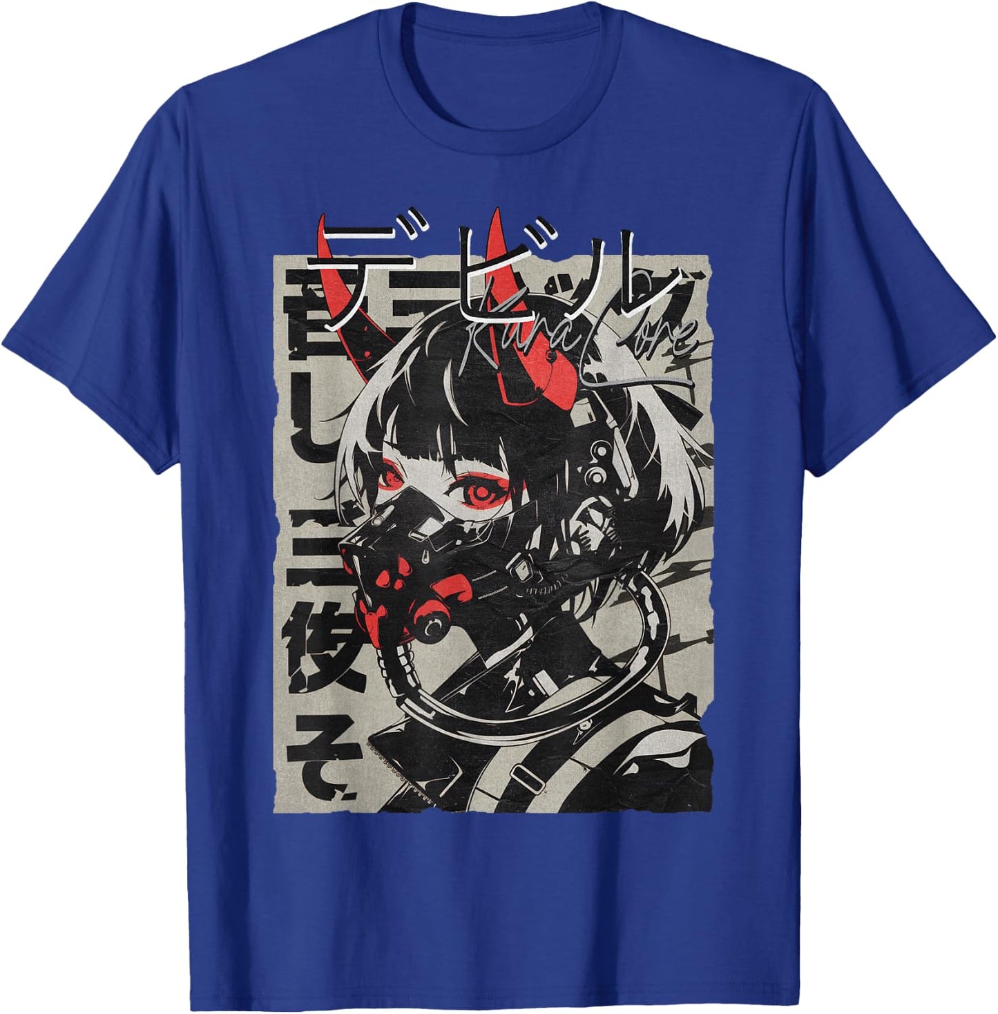 Anime Manga Streetwear Cyberpunk Aesthetic Techwear Harajuku , Black, S T-Shirt - T-Shirt | Royal