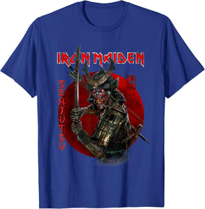Iron Maiden Circle Red Senjutsu Eddie T-Shirt - T-Shirt | Royal