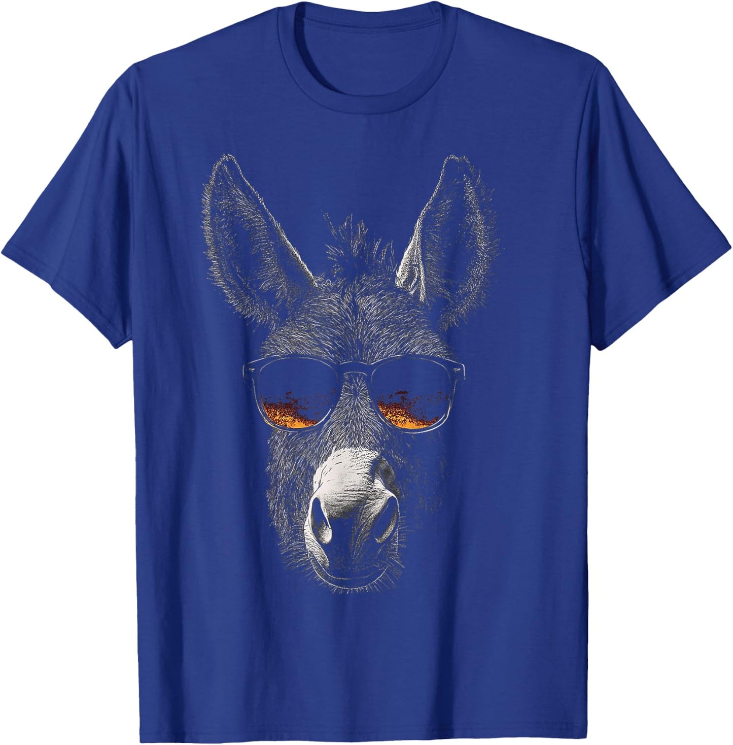 Donkey Animal Sunglasses Art Donkey , black T-Shirt - T-Shirt | Royal