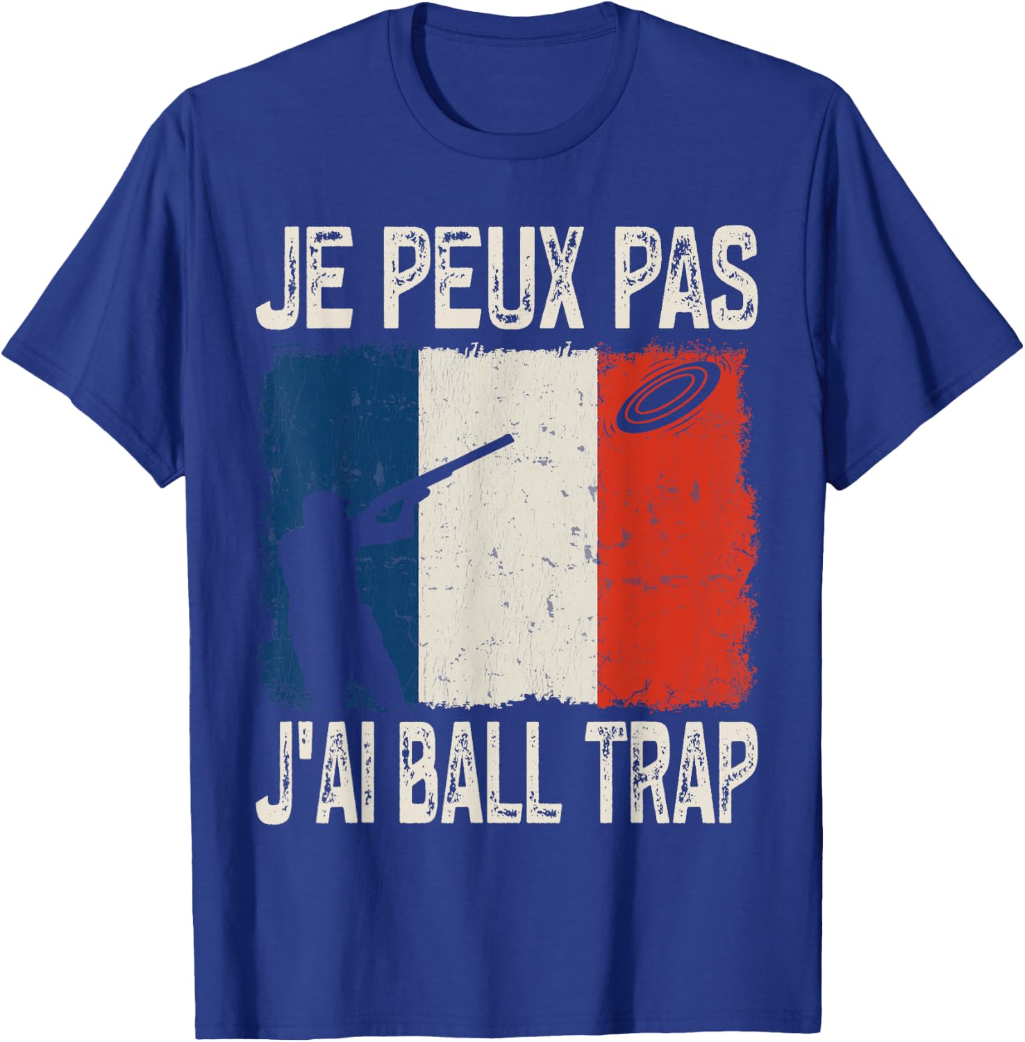 Je Peux Pas J'ai Ball Trap Funny Ball Trap Vintage , Black, S T-Shirt - T-Shirt | Royal