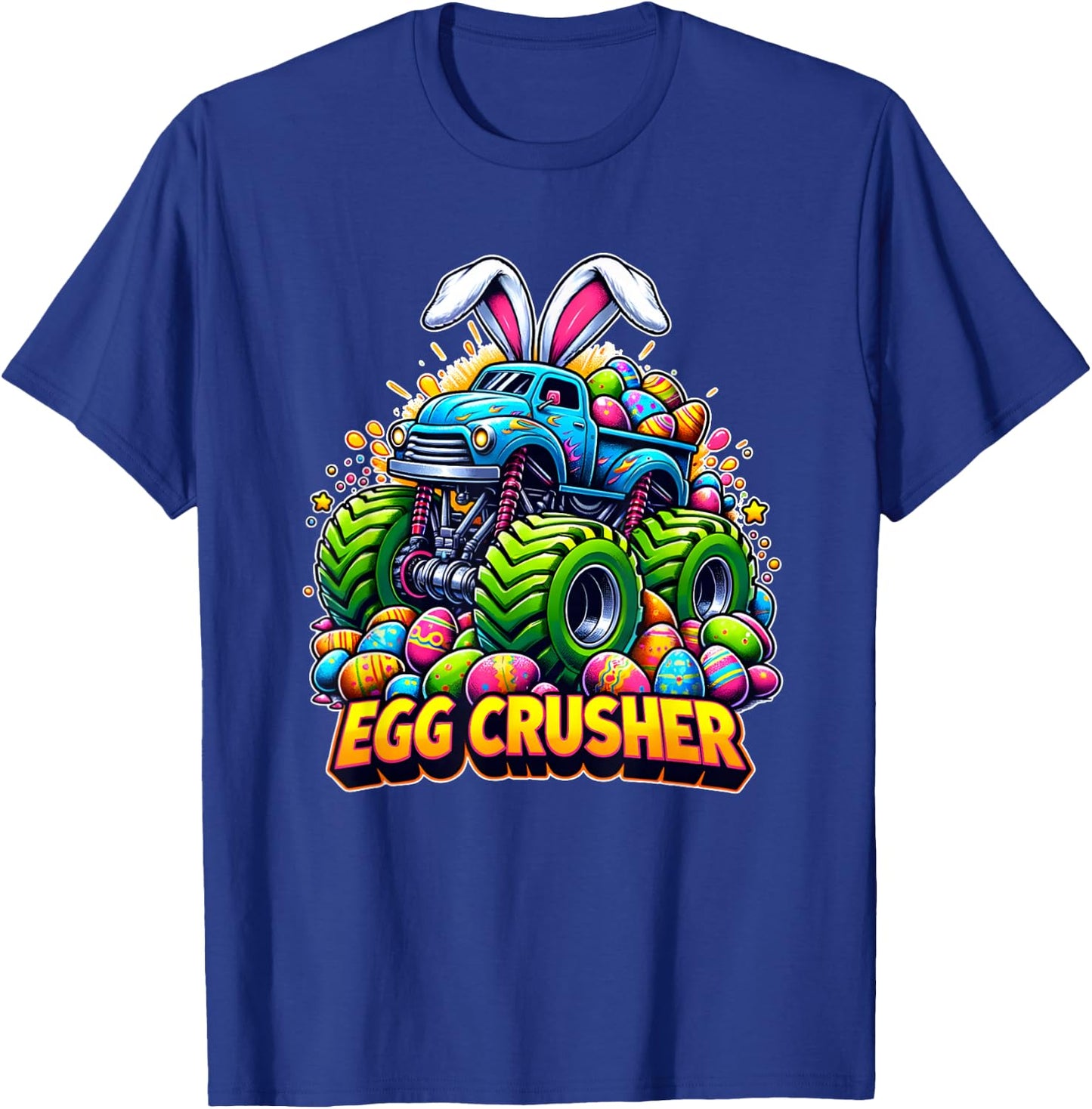 Easter Bunny Monster Truck Funny easter day toddler T-Shirt - T-Shirt | Royal