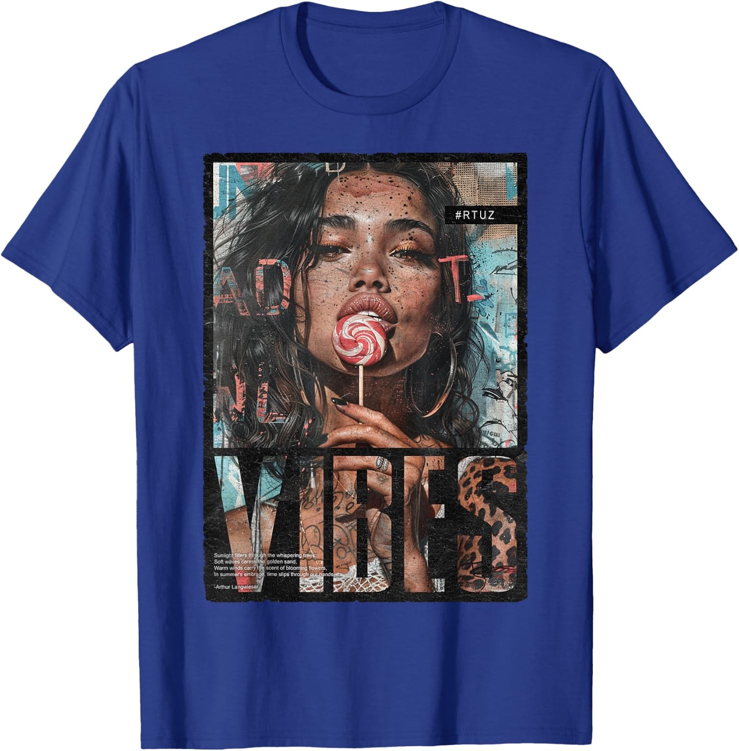 Vintage Girl Magazine Cover Template Sexy Pin-up , Black, S T-Shirt - T-Shirt | Royal