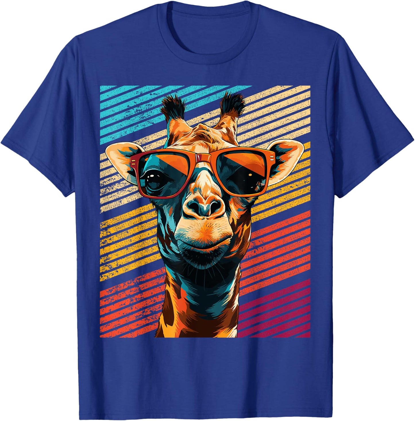 Retro Giraffe Sonnenbrille T-Shirt - T-Shirt | Royal