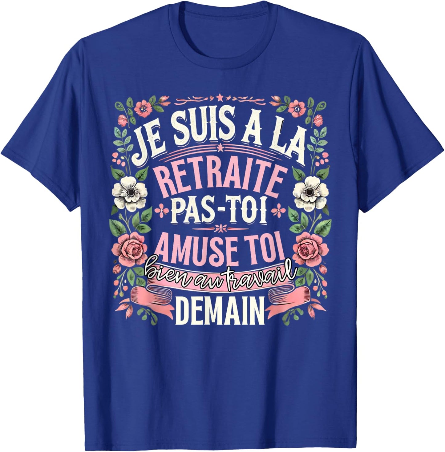 Retirement 2025 Women Retired 2025 , Black, S T-Shirt - T-Shirt | Royal