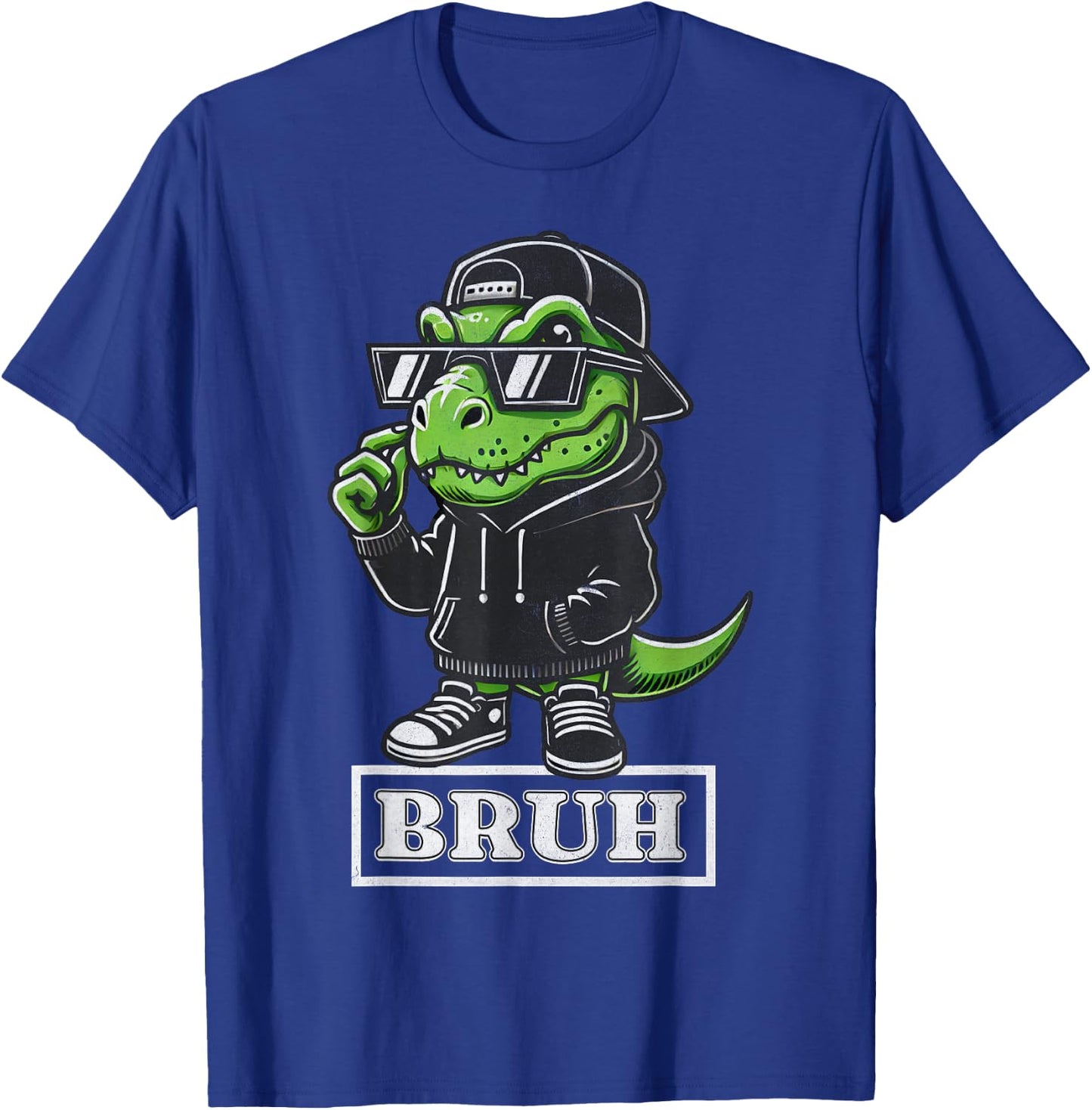 Bruh T Rex Dinosaur Teen Sayings Teenage Boys Funny Kids T-Shirt - T-Shirt | Royal