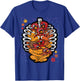Turkey Rib Cage Thanksgiving Day Funny Skeleton Fall Autumn T-Shirt - T-Shirt | Royal
