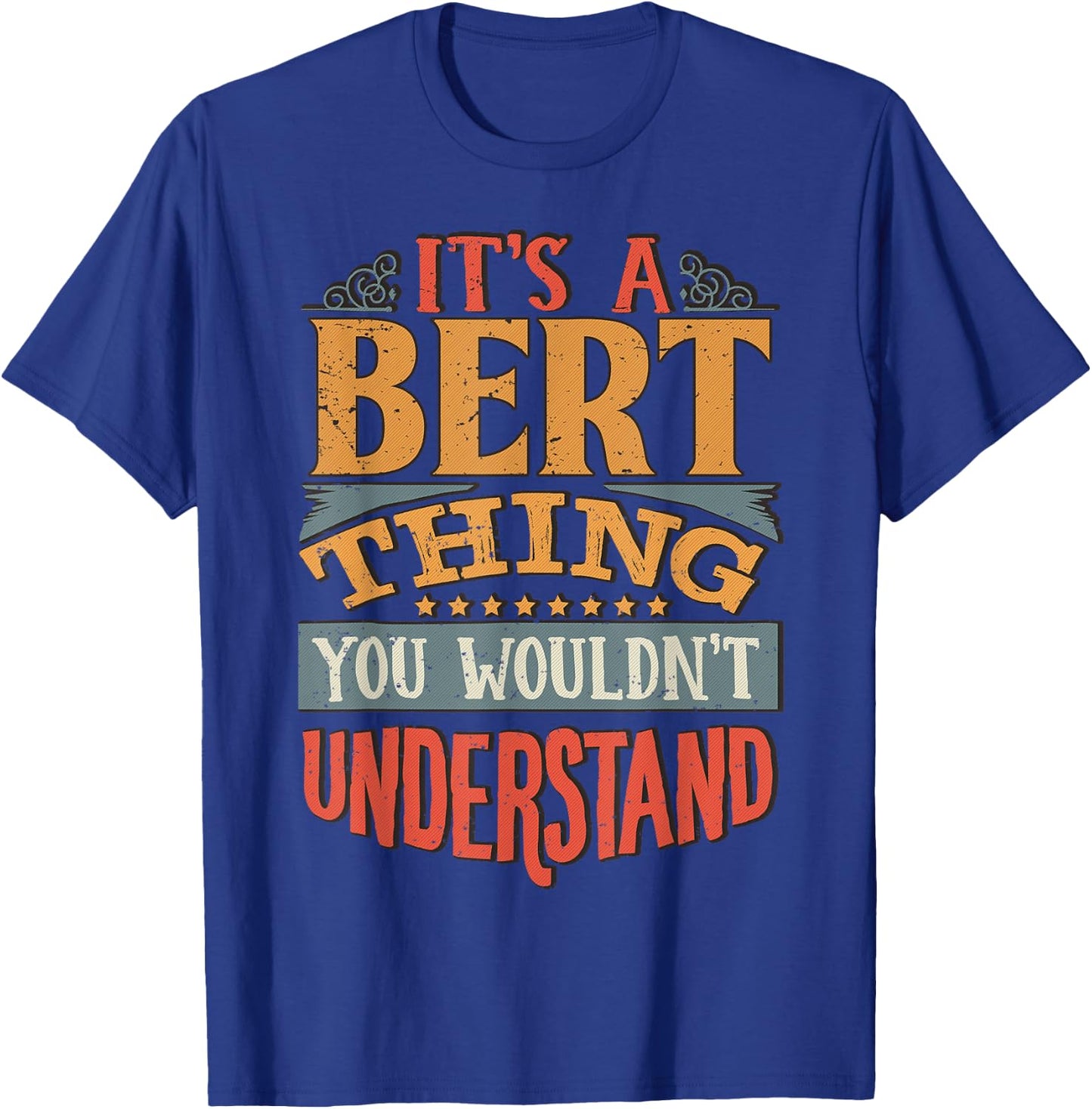 Funny Name Gifts By Maria Bert Name - -Adults - Black - Small - Short Sleeve - Cotton, Polyester Blend - Modern - - T Back - Christmas, Birthday T-Shirt - T-Shirt | Royal