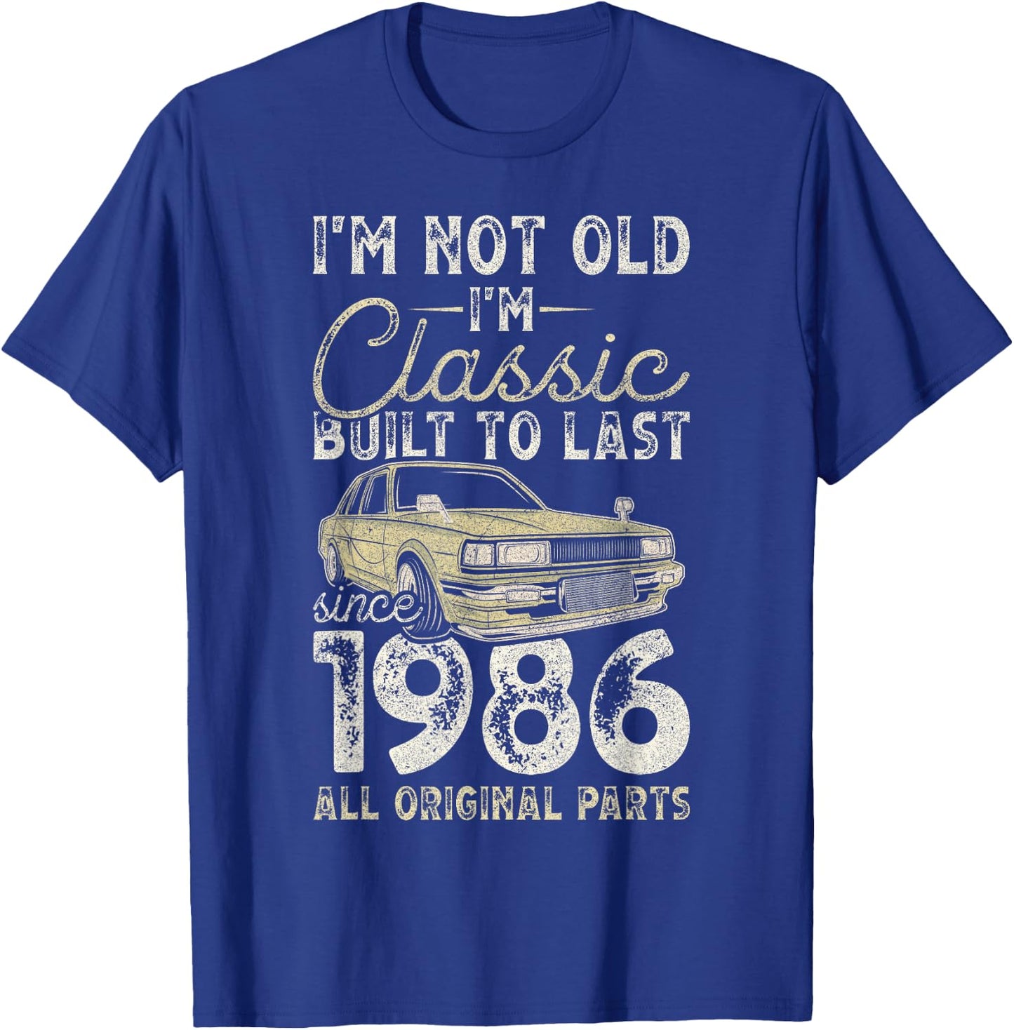 40. Geburtstag, Seit 1986, Oldtimer, 40 Jahre alt T-Shirt - T-Shirt | Royal