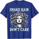 Medusa Graphic Greek Mythology Design Snake Hair T-Shirt - T-Shirt | Royal