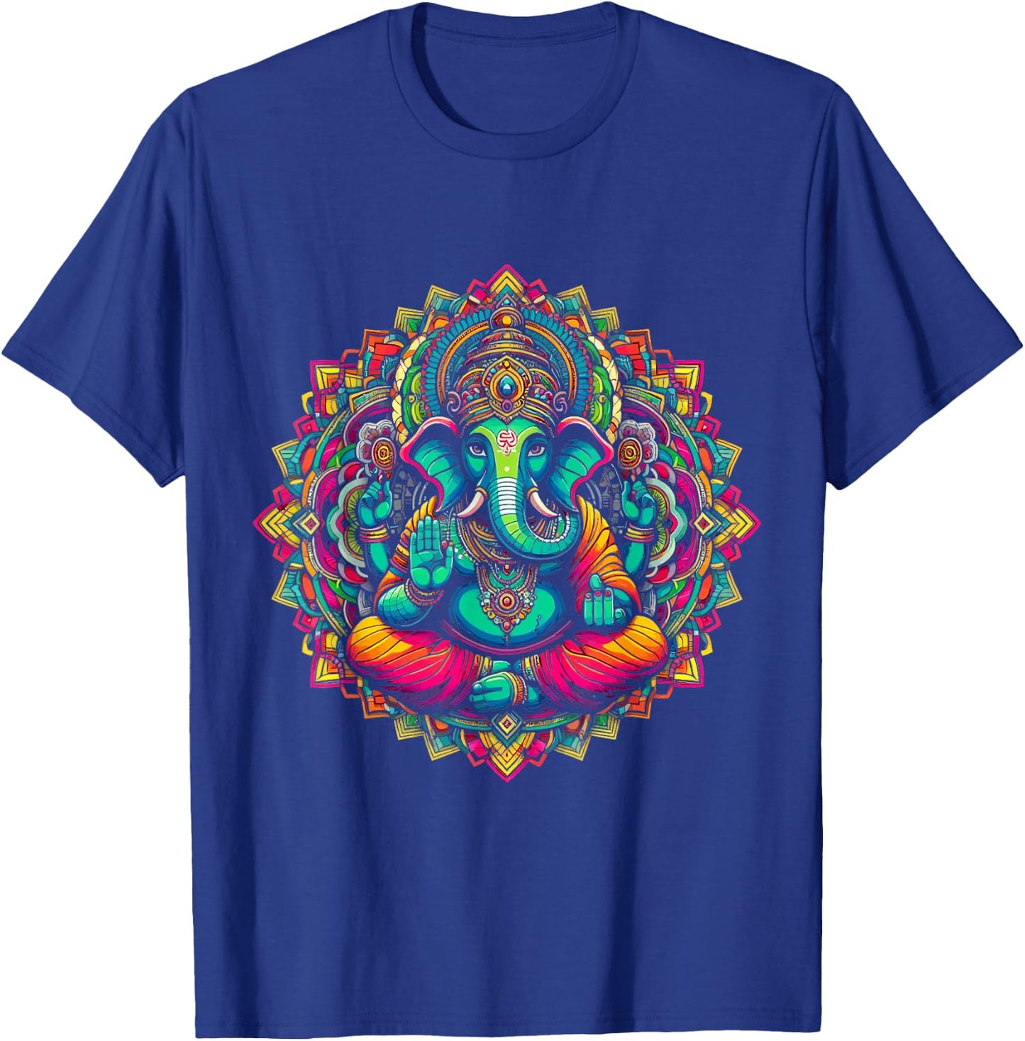 Ganesh Symbol Yoga Hindu Elephant God Ganesh Puja , Black, S T-Shirt - T-Shirt | Royal