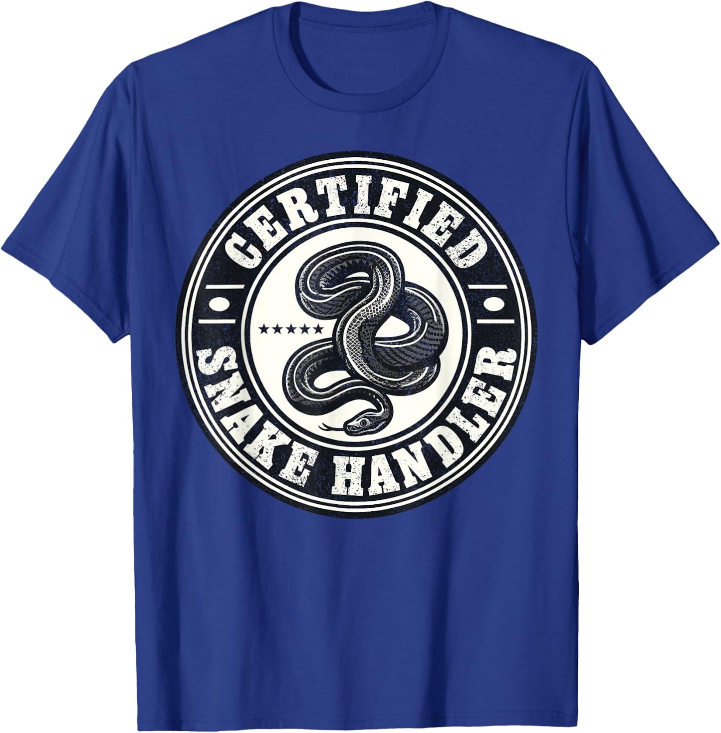 Certified Snake Handler I Snake T-Shirt - T-Shirt | Royal