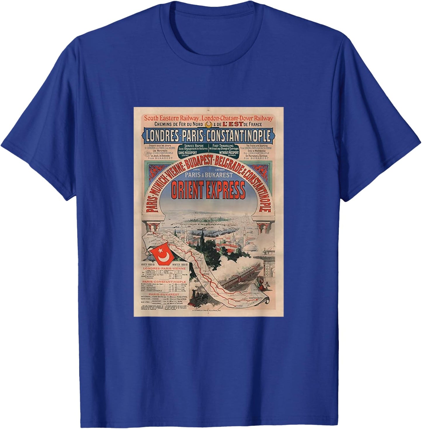 Orient Express Train Manifesto Poirot T-Shirt - T-Shirt | Royal