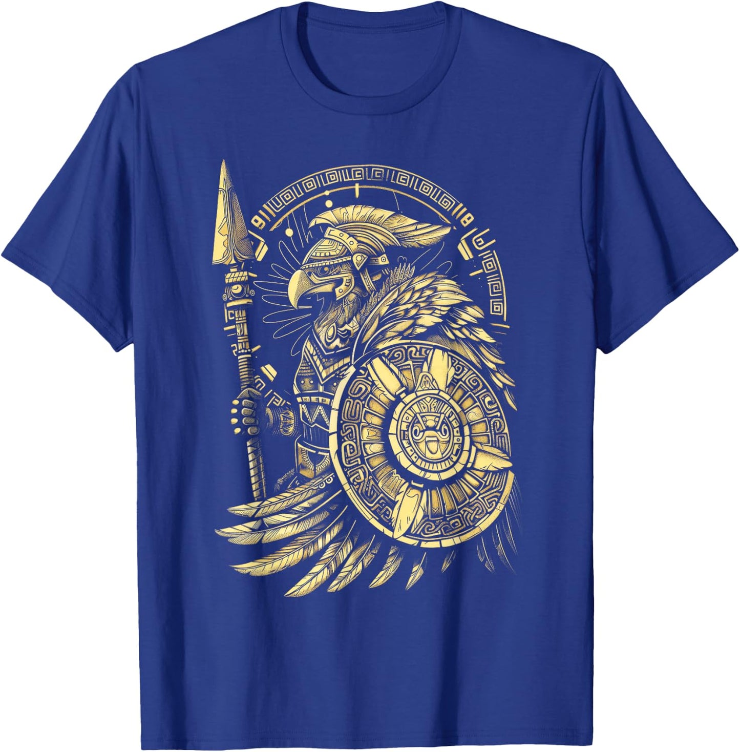 Aztec Warrior Eagle Knight Armor Aztec warrior T-Shirt - T-Shirt | Royal