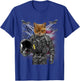 Disgruntle Cat as Fighter Jet Pilot, USA America Women Kids T-Shirt - T-Shirt | Royal