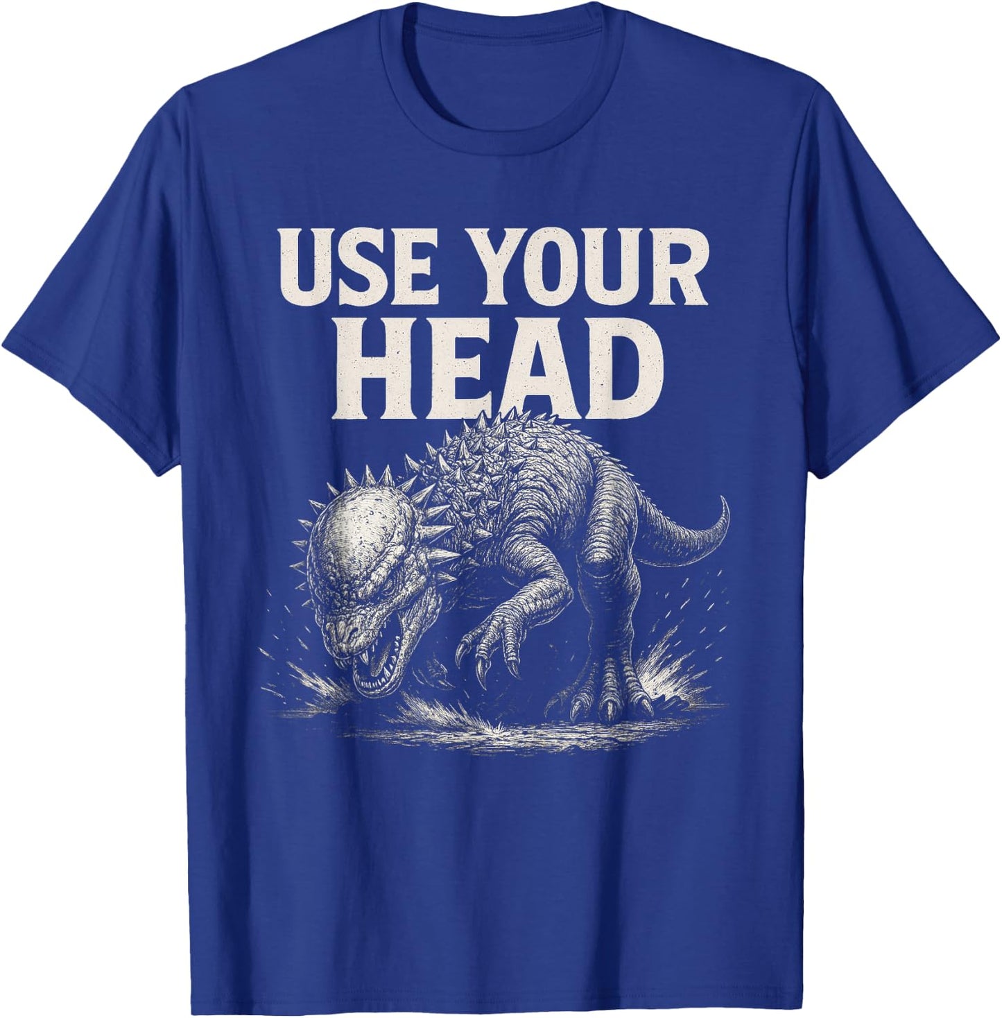 Pachycephalosaurus - Use Your Head T-Shirt - T-Shirt | Royal
