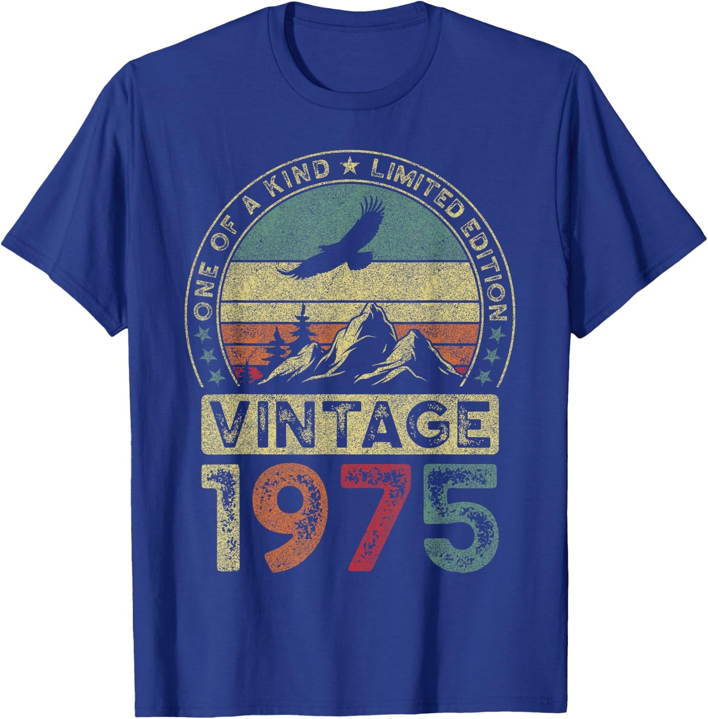 Vintage 1975, Limitierte Auflage, 51. Geburtstag, 51 Jahre T-Shirt - T-Shirt | Royal