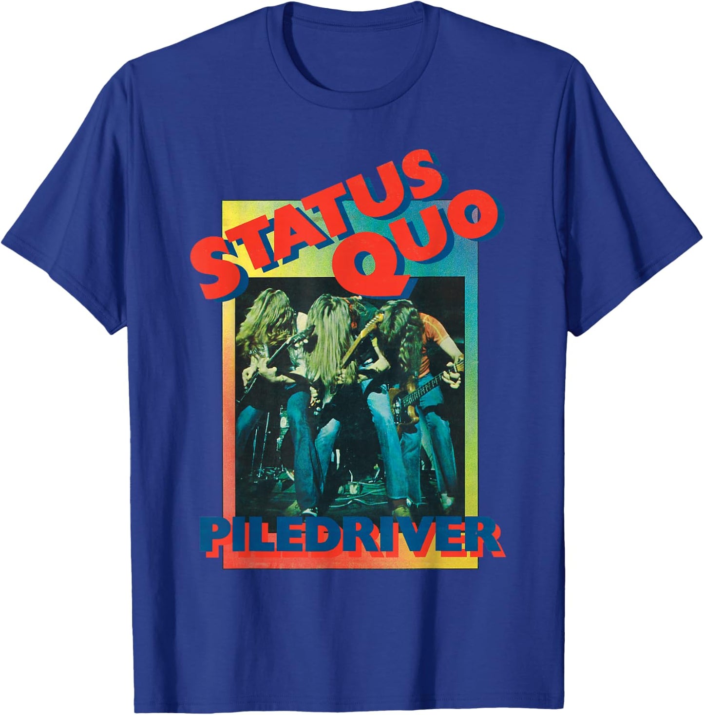 Status Quo Piledriver Gradient T-Shirt - T-Shirt | Royal