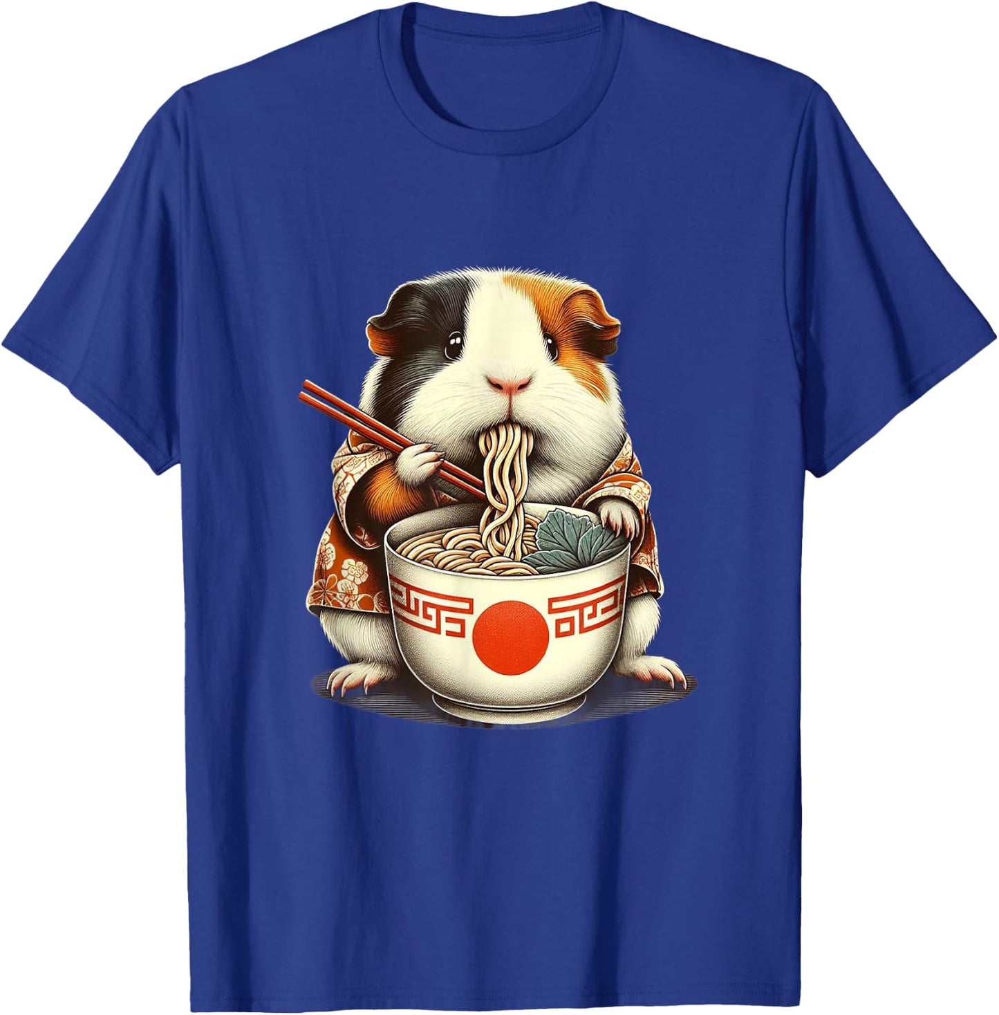 Guinea Pig Ramen Kawaii Neko Japanese Noodles Aesthetic T-Shirt - T-Shirt | Royal