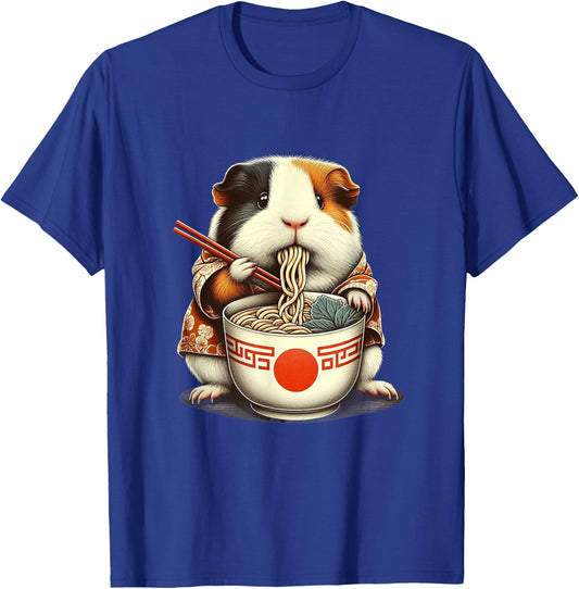 Guinea Pig Ramen Kawaii Neko Japanese Noodles Aesthetic T-Shirt - T-Shirt | Royal