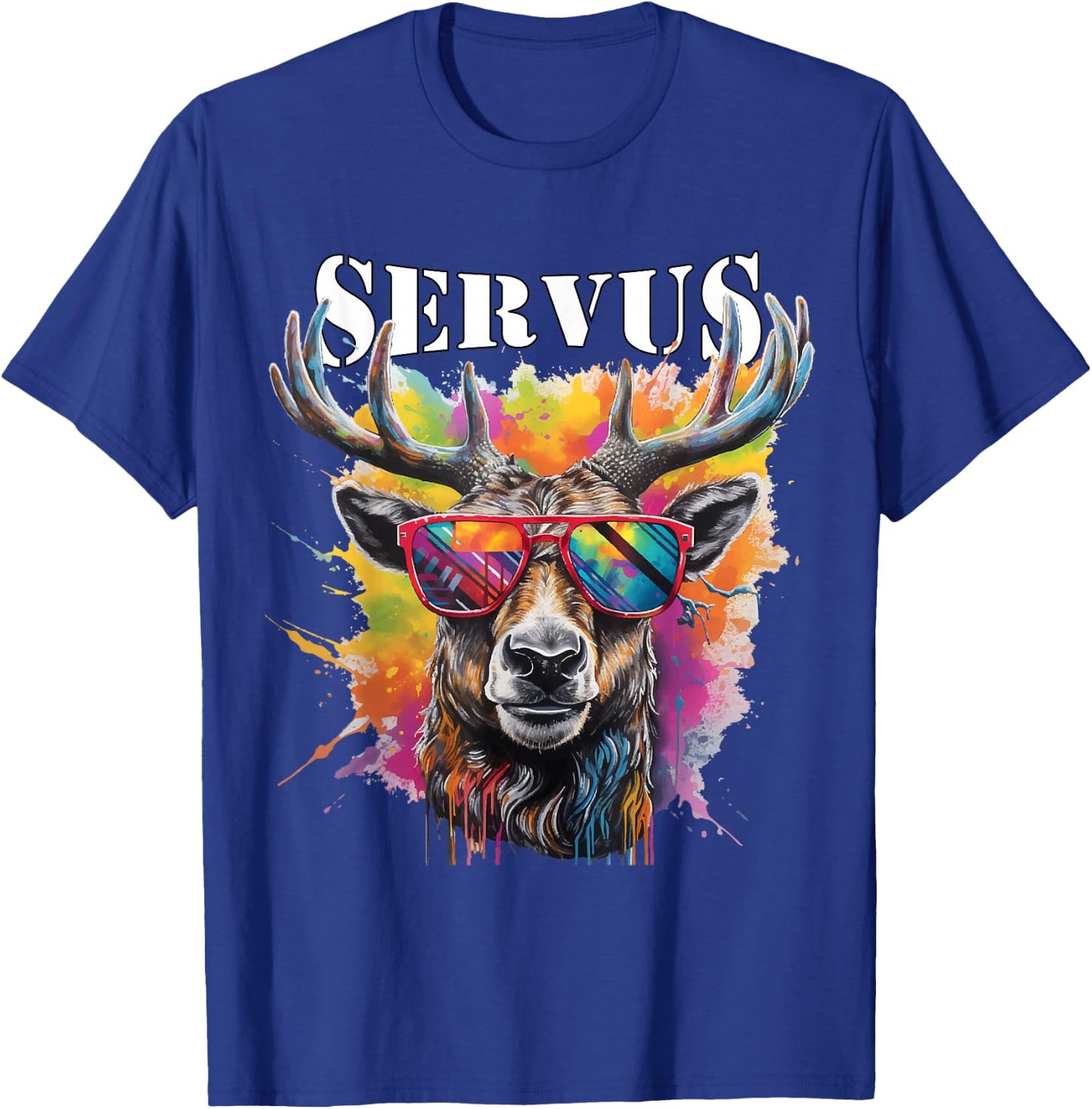 Servus Trachtenshirt Trachten Tracht Hirsch Tirol & Bayern T-Shirt - T-Shirt | Royal