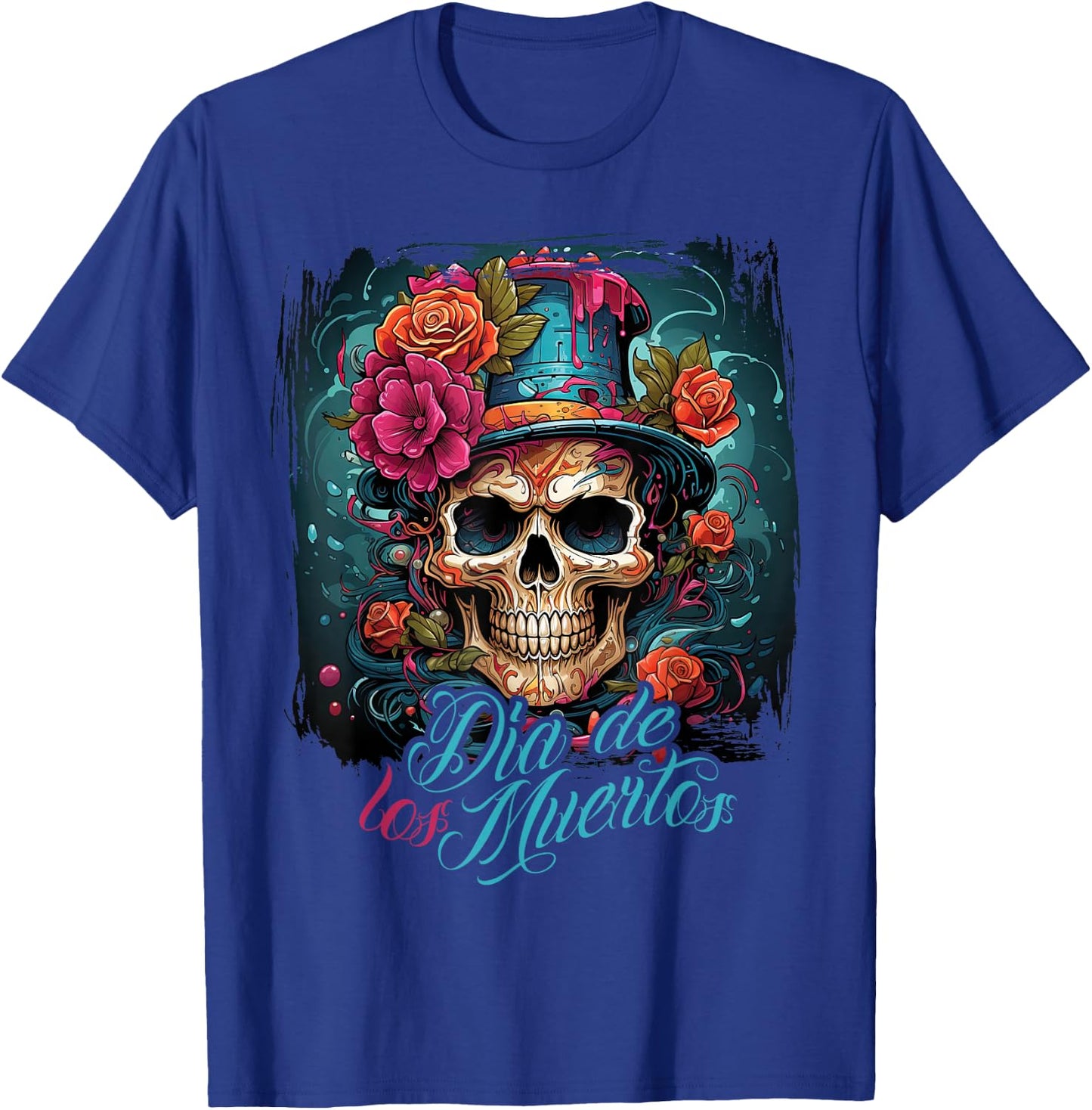 Dia De Los Muertos Mexico Day Of The Dead Design La Catrina , black T-Shirt - T-Shirt | Royal