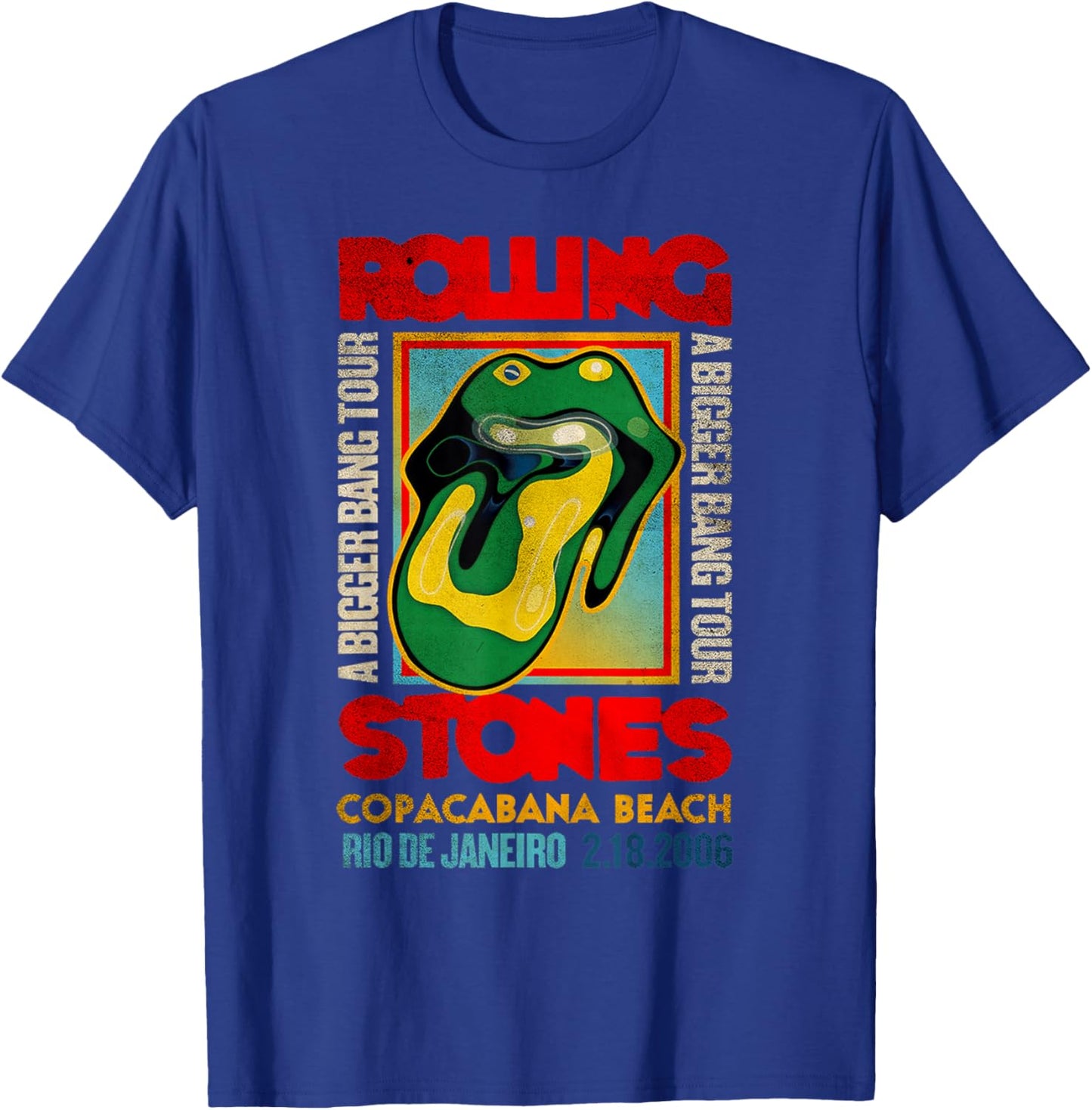 Official Rolling Stones A Bigger Bang Copacabana Tour , black T-Shirt - T-Shirt | Royal