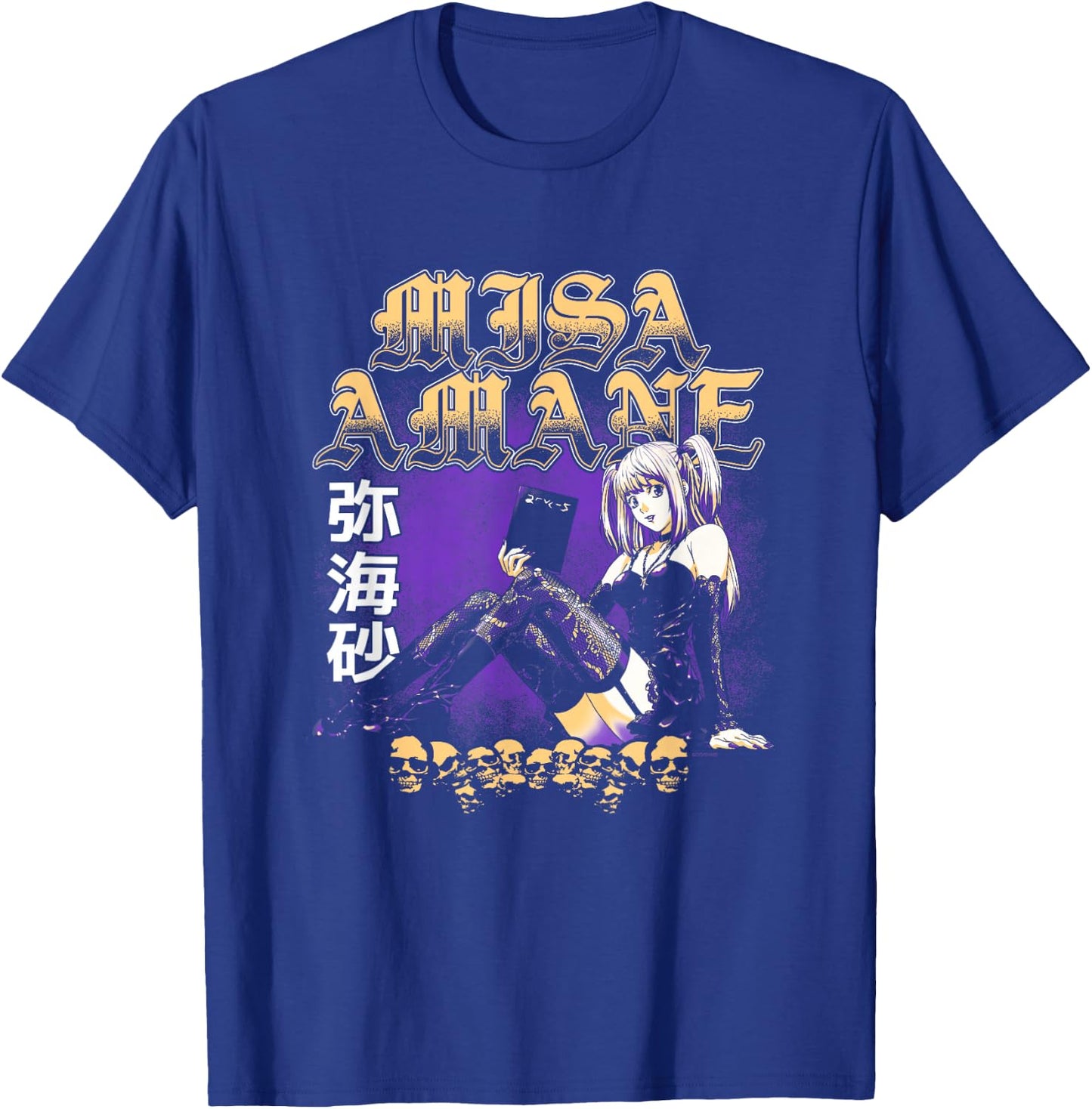 Death Note Misa Amane Old English Text Anime T-Shirt - T-Shirt | Royal