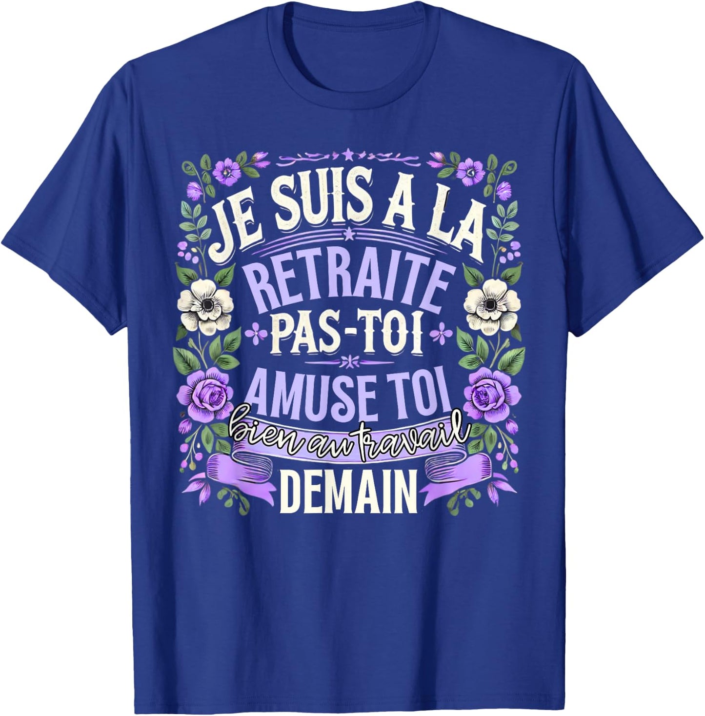 Retirement 2025 Women Retired 2025 , Black, S T-Shirt - T-Shirt | Royal