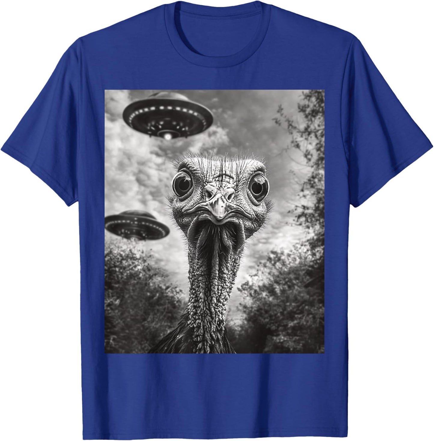 Funny Turkey Selfie UFO Thanksgiving T-Shirt - T-Shirt | Royal
