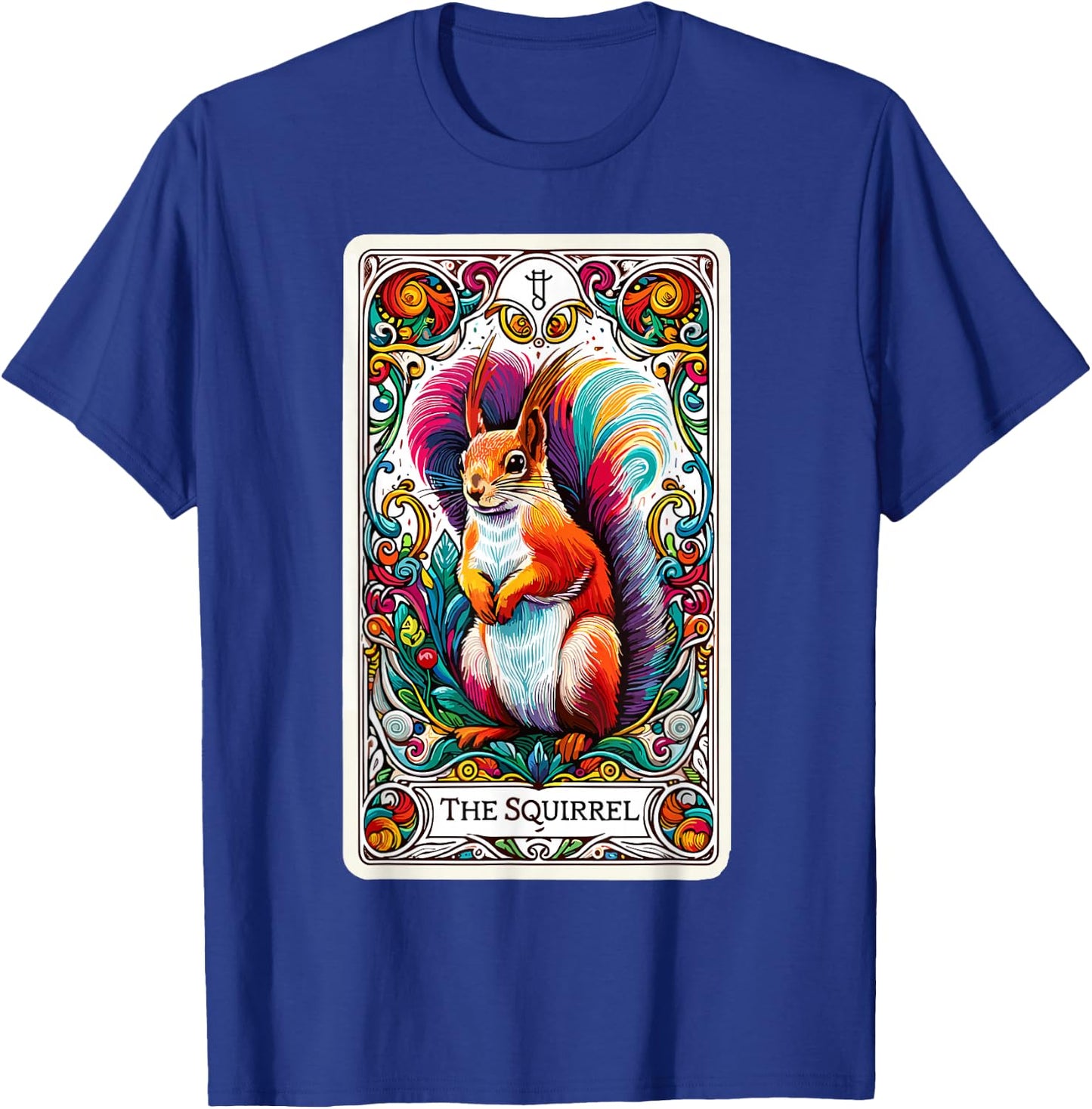 Psychic Tarot Card Squirrel Lover Stuff Mystic Squirrel T-Shirt - T-Shirt | Royal
