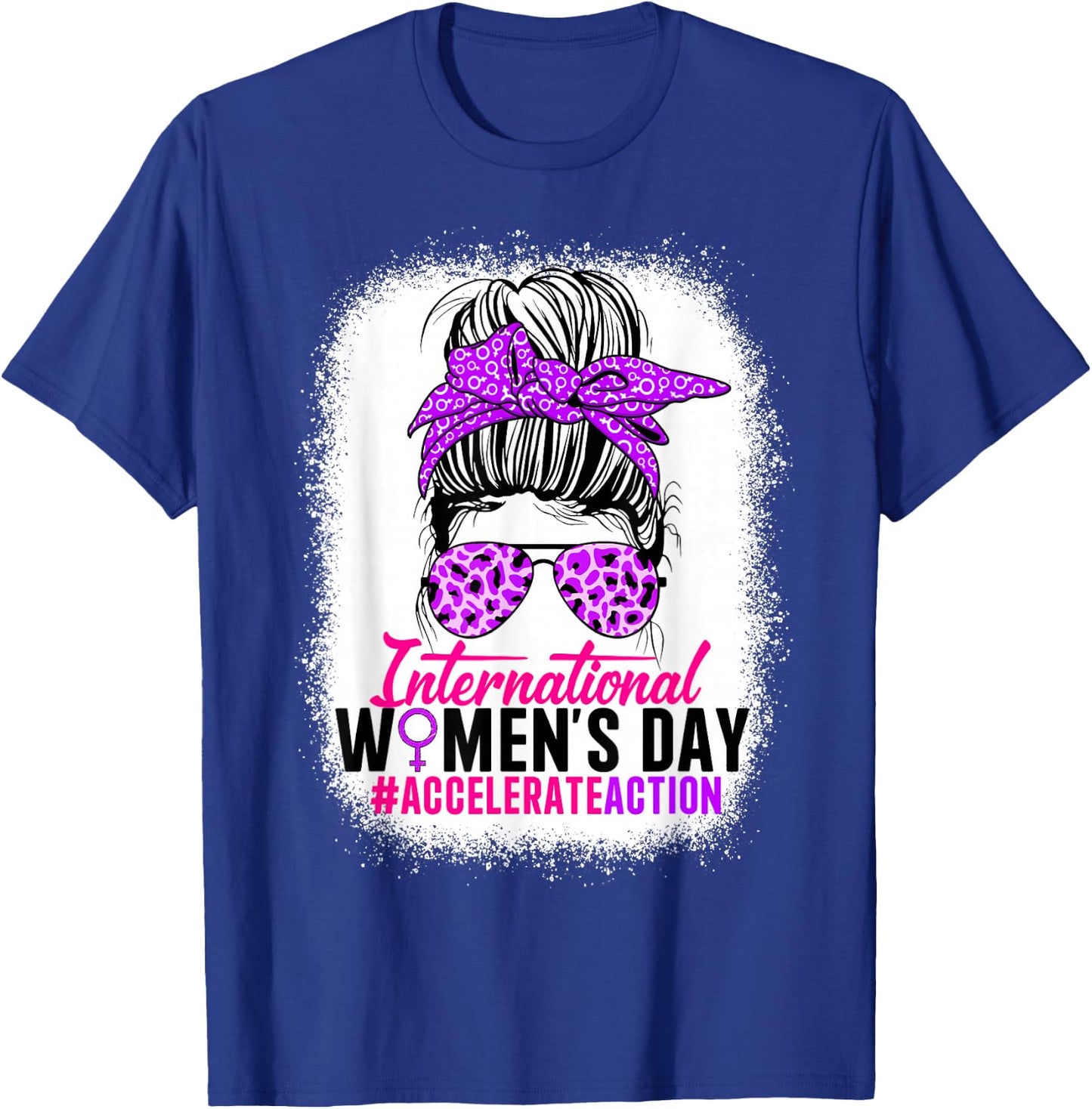 International Women's Day 2025 Accelerate Action 8 March T-Shirt - T-Shirt | Royal