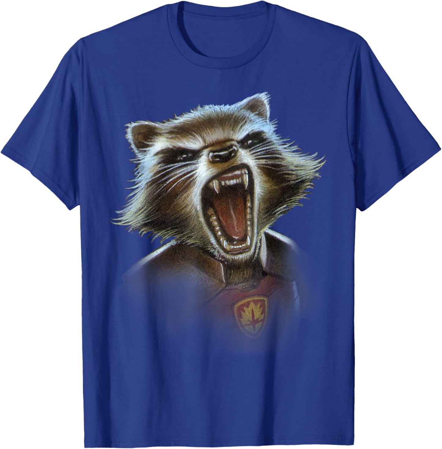 Marvel Guardians of the Galaxy Rocket Face Closeup T-Shirt - T-Shirt | Royal