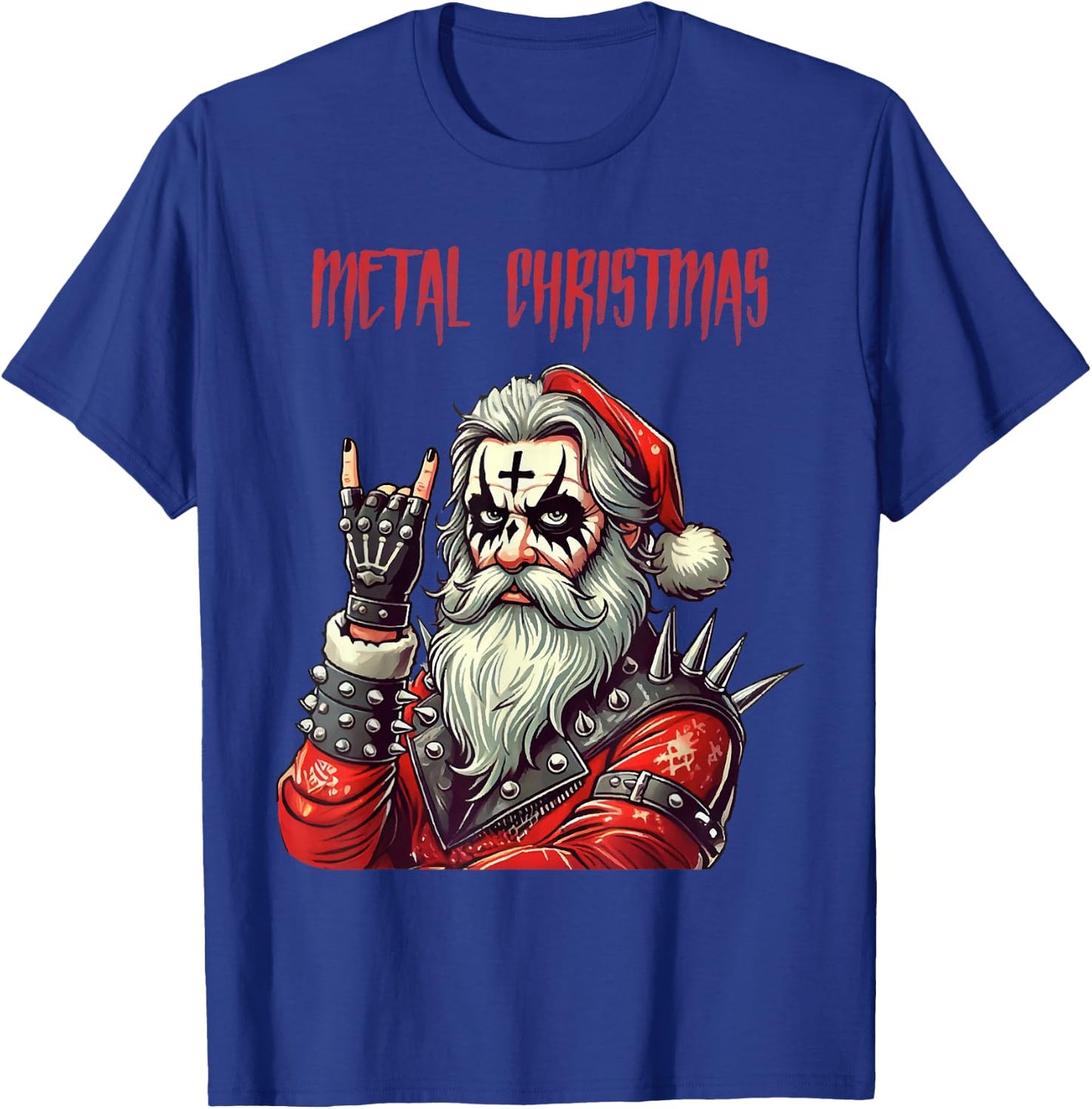Heavy Metal Santa Claus , Black, S T-Shirt - T-Shirt | Royal