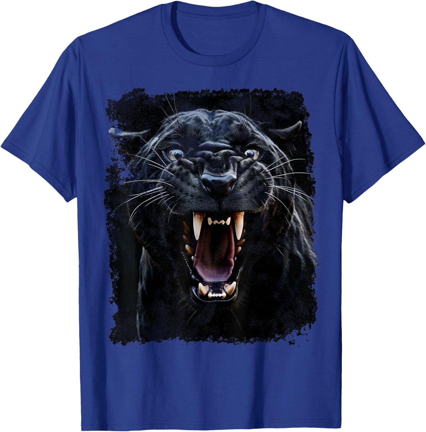 Vintage Panther Black Animal Graphic T-Shirt - T-Shirt | Royal