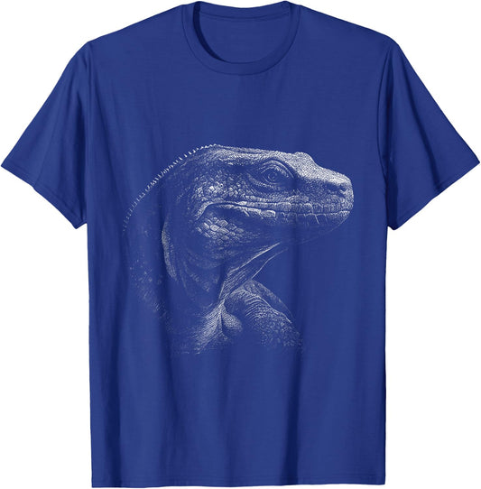 Komodo Dragon Drawing Love Lizard T-Shirt - T-Shirt | Royal