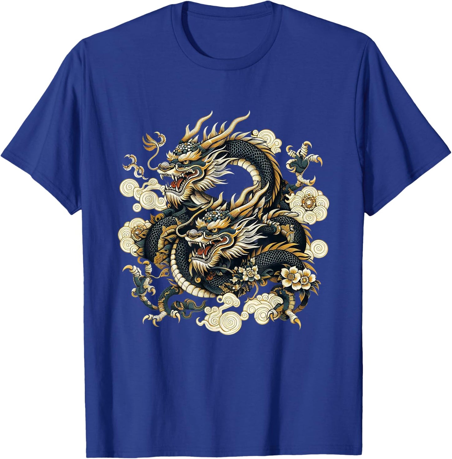 Dragon Aesthetic Japanese Culture Tokyo inspired asian T-Shirt - T-Shirt | Royal