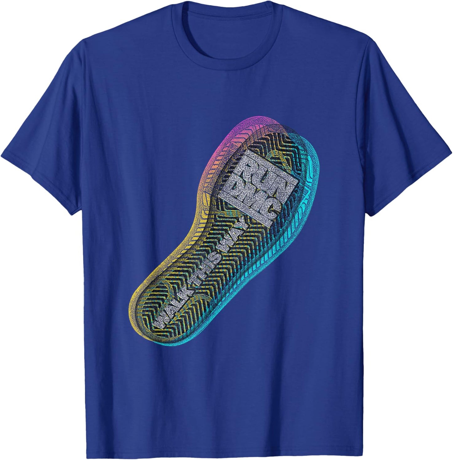 RUN DMC Walk This Way T-Shirt - T-Shirt | Royal
