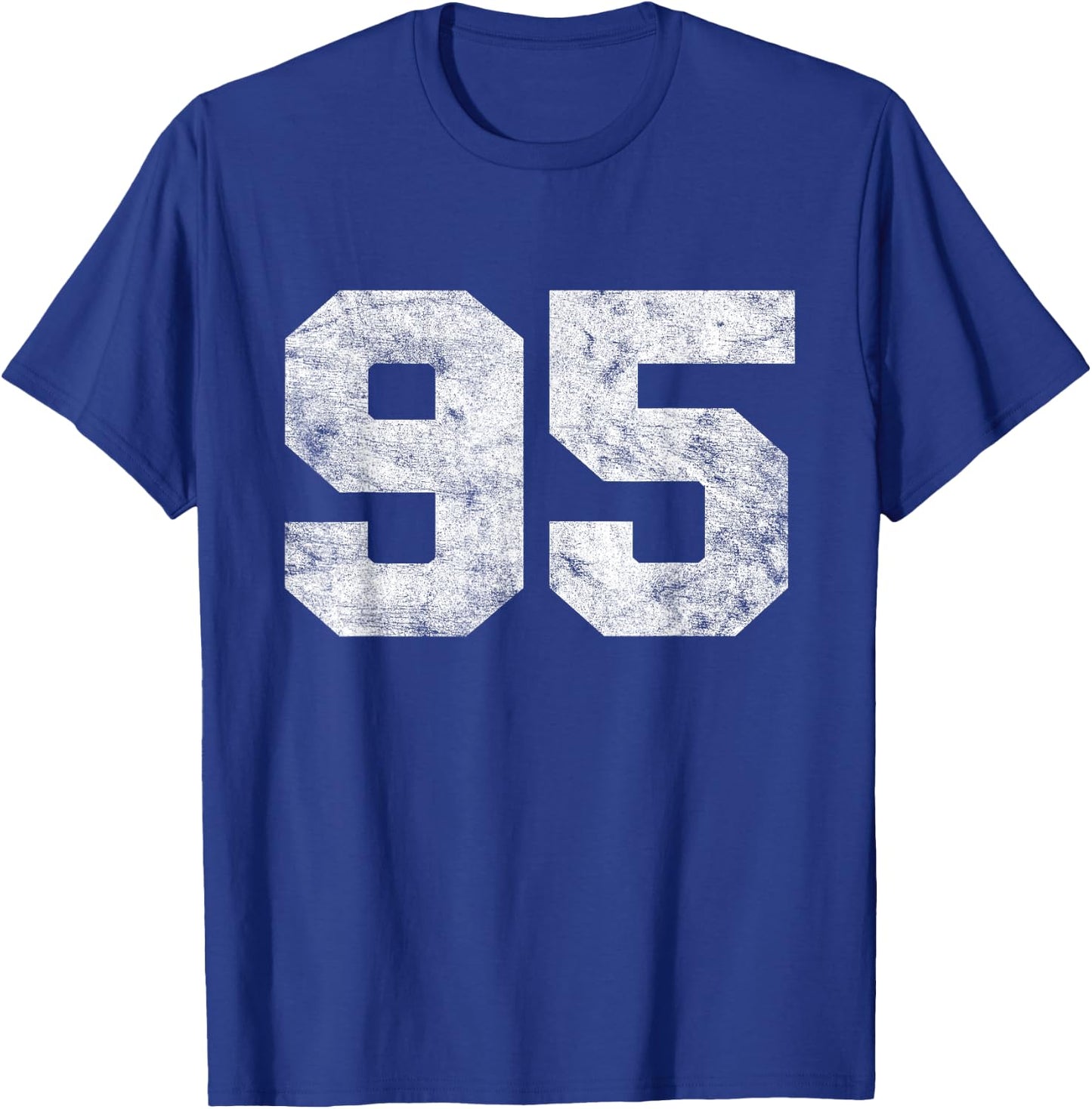 Vintage Lucky Number 95 Birthday Sports Player Team Athlete T-Shirt - T-Shirt | Royal
