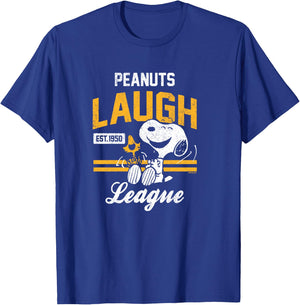Erdnüsse - Peanuts Laugh League Langarmshirt T-Shirt - T-Shirt | Royal