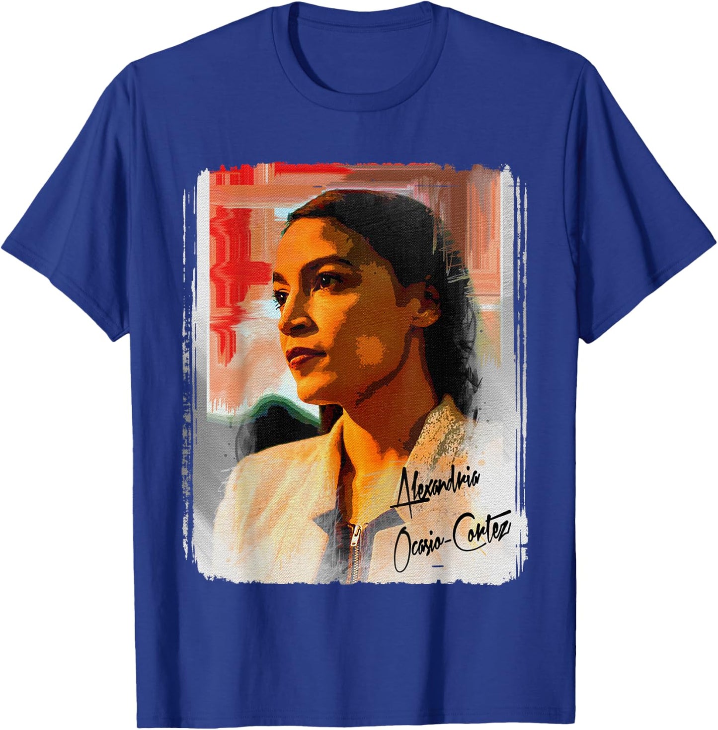Alexandria Ocasio-Cortez Poster Design on a Shirt Cool T-Shirt - T-Shirt | Royal